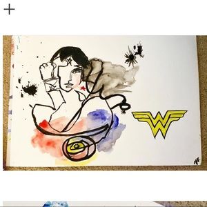 Wonder Woman watercolor original